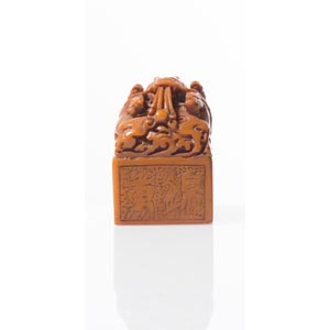 Sigillo in pietra saponaria, Cina, XIX sec.