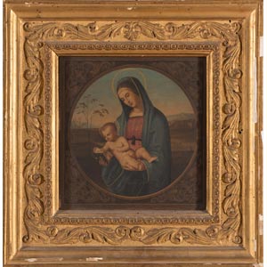 Da Raffaello Sanzio, “Madonna del Libro”.
