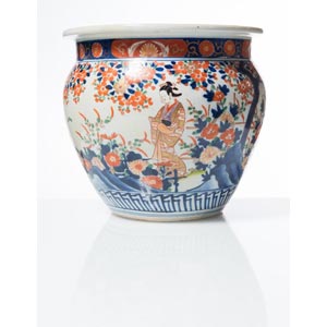 Cachepot in porcellana Imari, Giappone, XIX ... 