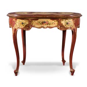 Lacquered table, Northern Italy, early 20th ... 