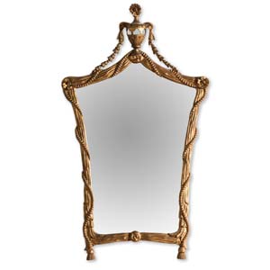 Carved and giltwood mirror, early 20th ... 
