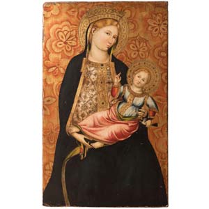19th Century Painter, “Madonna con Bambino ... 