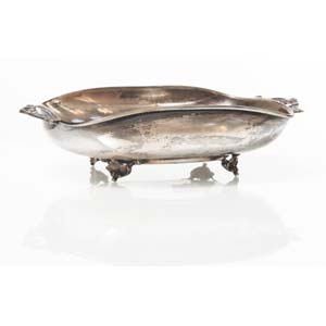 Silver bowl. Italy,  20th Century.