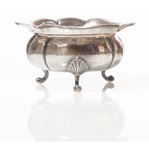 Silver bowl. Padua,  20th Century.