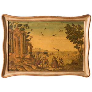 Arte Povera panel, Turin, 18th Century.