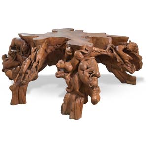 Grande tavolo in legno intagliato, Africa, ... 