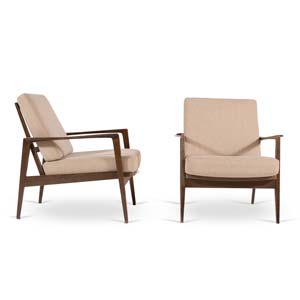 Wilhem Knoll, Pair of lounge chairs, ... 