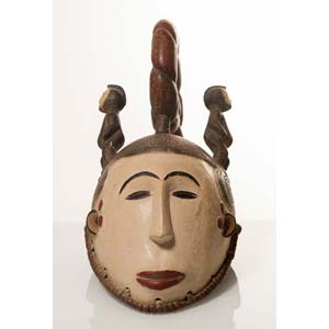 Igbo, Nigeria, Maschera casco in legno ... 