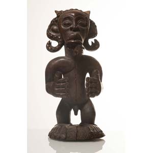 Chokwe, Angola, Figura rituale in legno, ... 