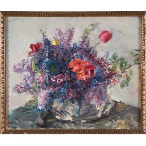 Ugo Guidi (1912 - 1977), “Vaso di fiori”.