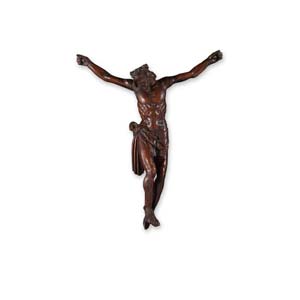 Cristo crocefisso scolpito in legno di ... 