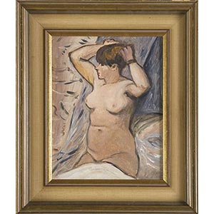 Artista del XX sec., “Nudo femminile”.