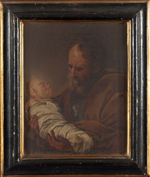 “San Giuseppe con bambino”, olio su ... 