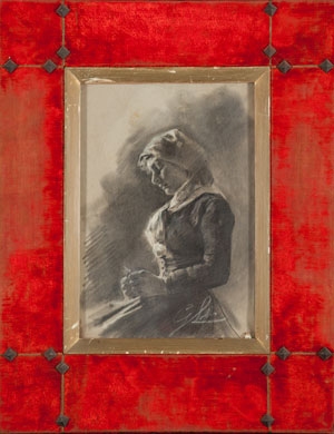 Giacomo Lolli (1857 - ?) “Ritratto ... 