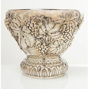 Grande vaso in argento Sterling, Leone - ... 