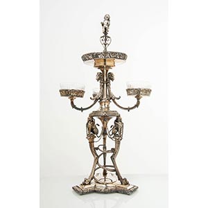 Magnifico Epergne in argento, ... 