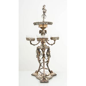 Magnifico Epergne in argento, ... 