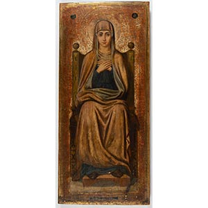 Icona raffigurante “Madonna in trono”, ... 