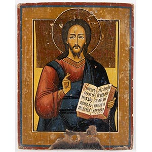 Icona raffigurante “Cristo Pantocrator”, ... 