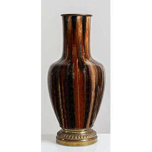 Grande vaso a balaustro in ceramica, ... 