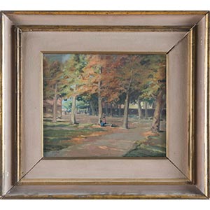 Pittore del XX secolo, “Nel parco”, 1942.