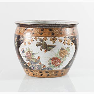 Cachepot in porcellana, Cina, XX secolo.