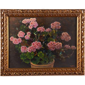 Pittore del XX secolo, “Vaso di fiori”.