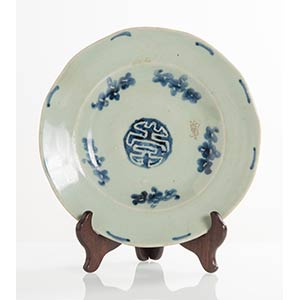 Piatto celadon, Cina - XVIII secolo.
