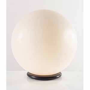 Grande lampada da tavolo sferica in vetro, ... 