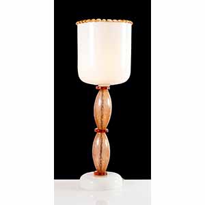 Grande lampada da tavolo in vetro, Murano, ... 