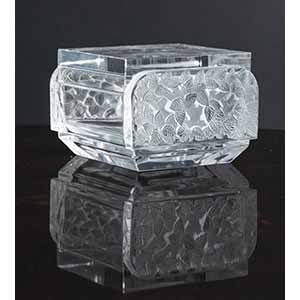 Manifattura Lalique, Scatola squadrata in ... 