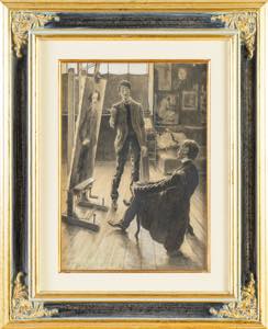 Jean Louis Forain (Reims 1852 - Parigi ... 