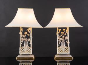 Banci, Coppia di lampade “Fiori di ... 