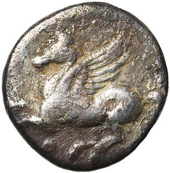 CORINTHE, AR drachme, 350-338 av. ... 