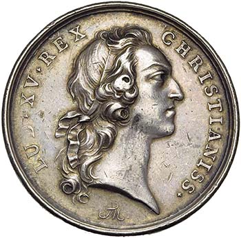 FRANCE, AR médaille, 1745, ... 