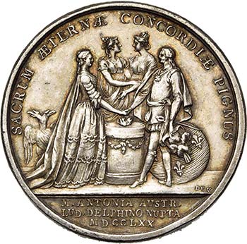 FRANCE, AR médaille, 1770, ... 