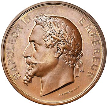 FRANCE, AE médaille, 1867, ... 