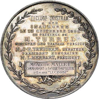 FRANCE, AR médaille, 1896. ... 