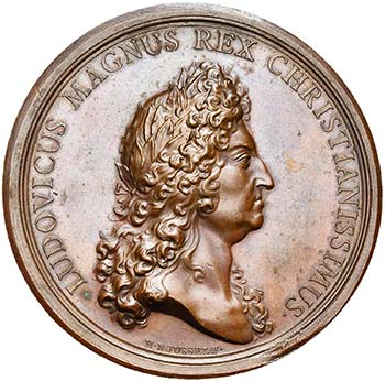 FRANCE, AE médaille, 1693, H. ... 