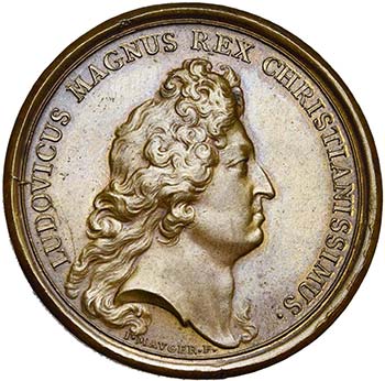 FRANCE, AE médaille, 1675, ... 