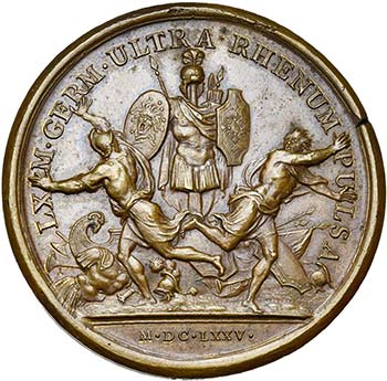 FRANCE, AE médaille, 1675, ... 