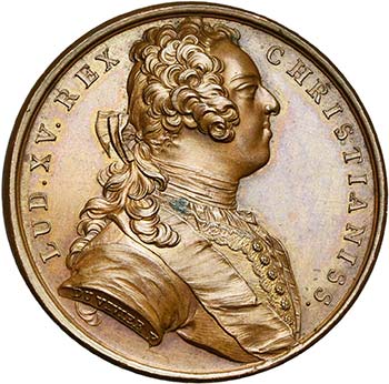 FRANCE, AE médaille, 1738, ... 