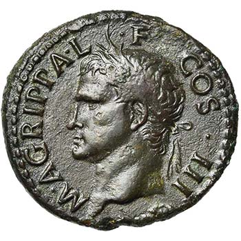 AGRIPPA (†12), AE as, Rome. ... 