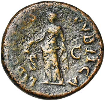 GALBA (68-69), AE as, Rome. D/ IMP ... 