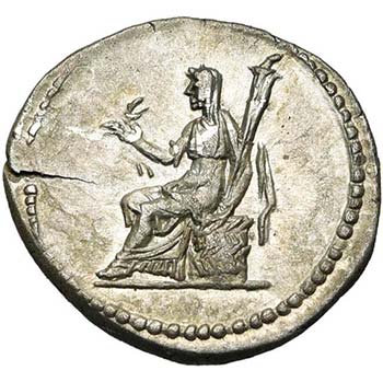 SABINE (†136), AR denier, Rome. ... 