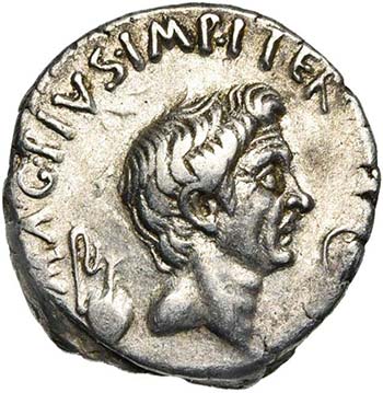 Sextus Pompeius Magnus, AR denier, ... 