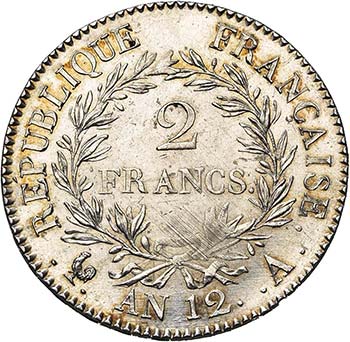 FRANCE, Consulat (1799-1804), AR 2 ... 
