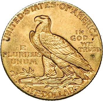 ETATS-UNIS, AV 5 dollars, 1909D. ... 