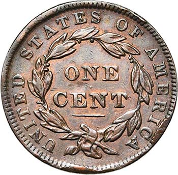 ETATS-UNIS, Cu 1 cent, 1838. K.M. ... 