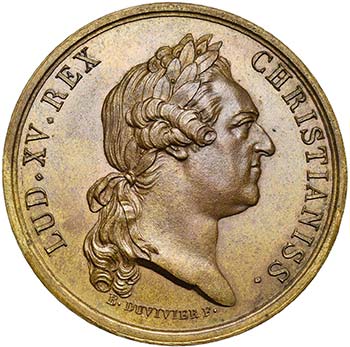 FRANCE, AE médaille, 1770, B. ... 
